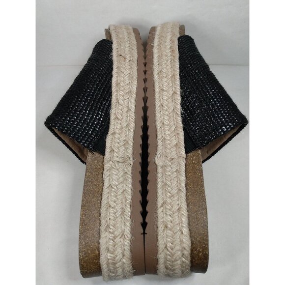 BELLA VITA Satara Women’s Size 9 W Sandals Black Espadrille Slip On Woven - Picture 5 of 8